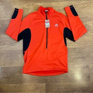 Nike ACG Orange And Black Half Zip Pull Over NWT US Men’s Size Large